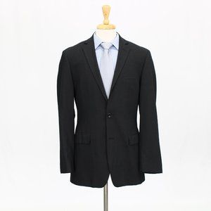 Perry Ellis 40L Gray Solid 2-Button Sport Coat Blazer Jacket B432